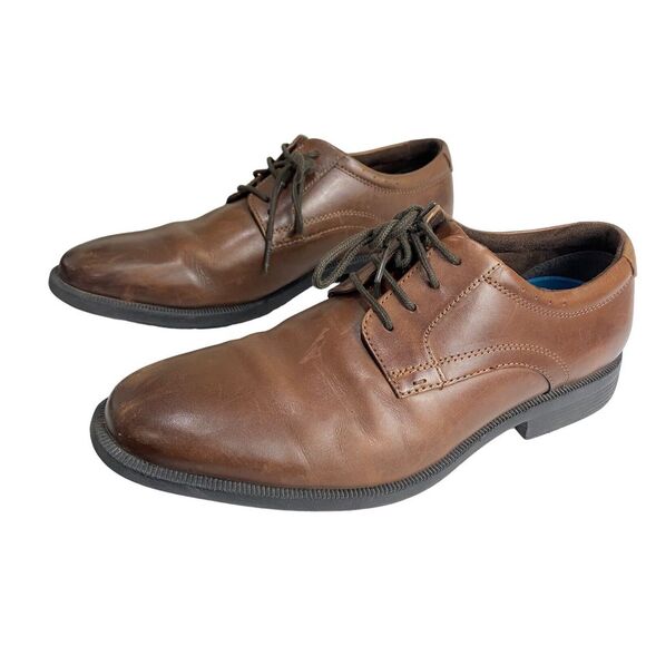 Nunn Bush Devine Plain Toe Oxford Leather Gel Comfort  84723 Men Size 8 - Picture 5 of 16